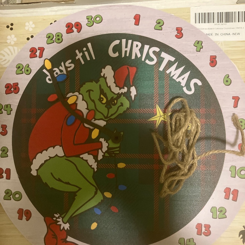 Christmas Advent Calendar Grinch Countdown